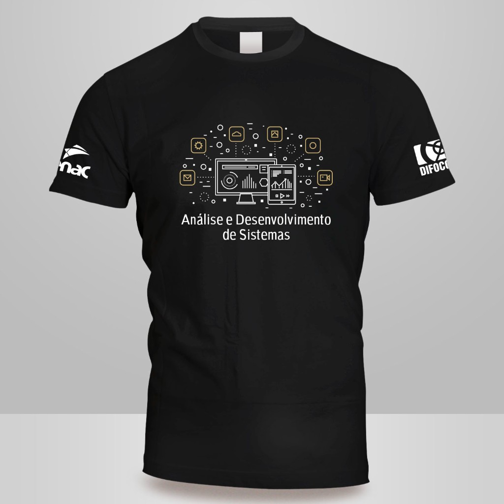 Camiseta Criativa Análise e Desenvolvimento de Sistemas FADERGS