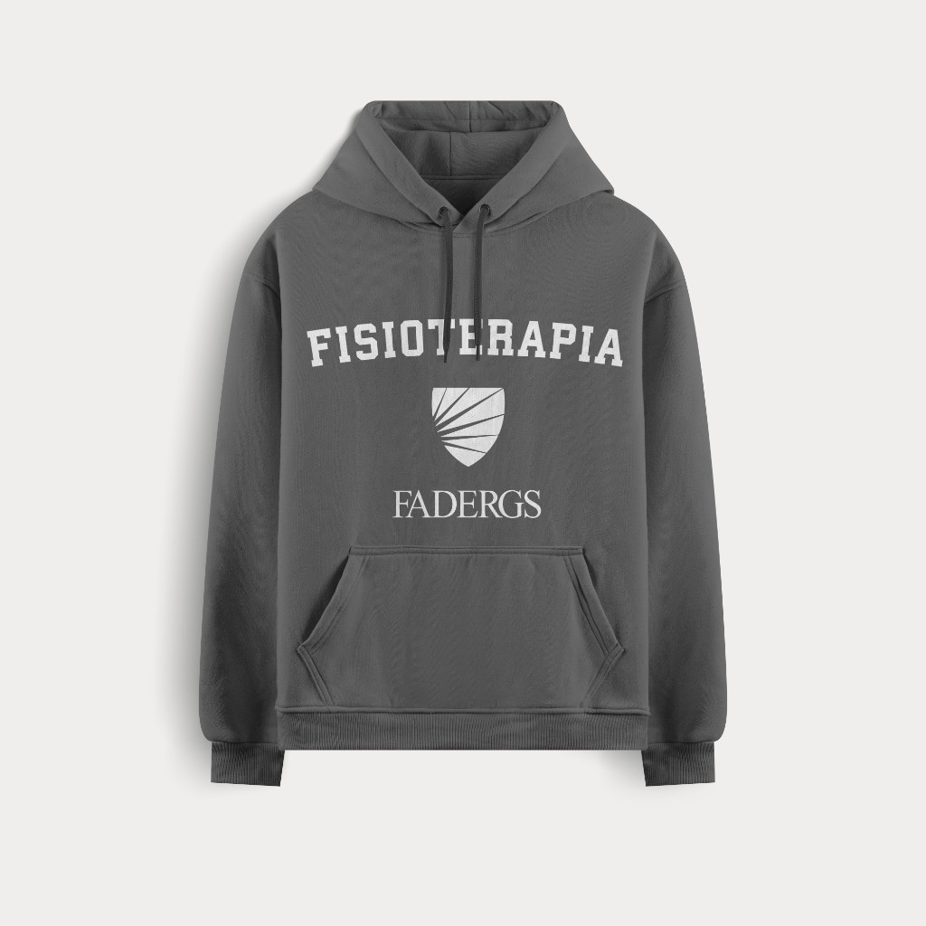 Moletom cinza Fisioterapia FADERGS