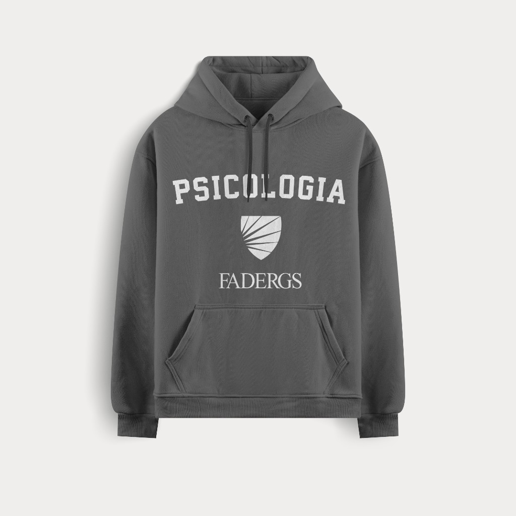 Moletom cinza Psicologia FADERGS