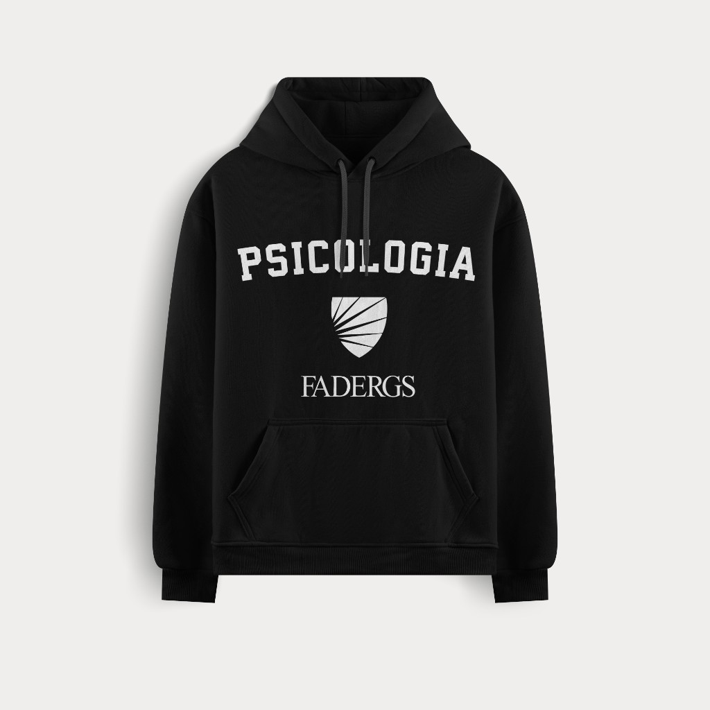 Moletom preto Psicologia FADERGS